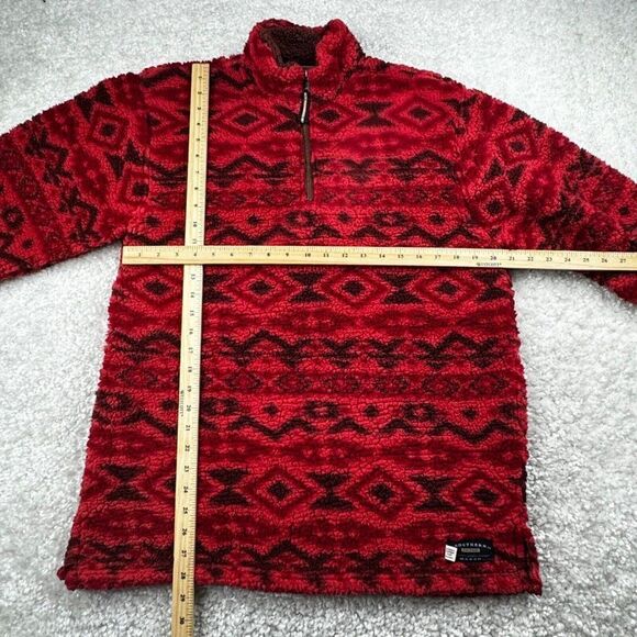 Southern Marsh 1/4 Zip Appalachian Peak Red Aztec Sherpa Pullover - Picture 7 of 7